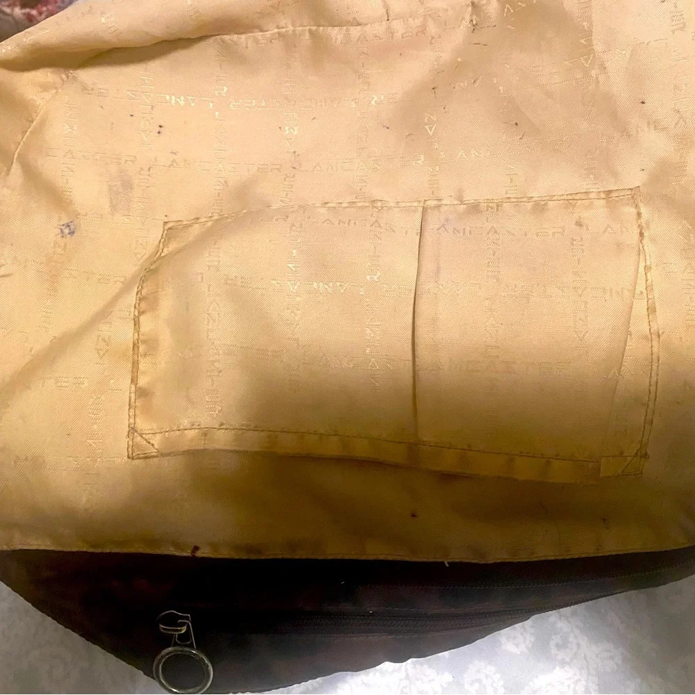 Authentic Lancaster designed brown shoulder bag . - Picture 9 of 16